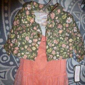 NEW - Little Lass Cute Cropped Jacket - with free dress - Size 3/6 Months -